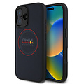 Red Bull Racing Red Bull Racing iPhone 16 Back-Cover hul - Magsafe - Meshed PU Leather - Red Ring Logo - Blau