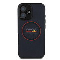 Red Bull Racing Red Bull Racing iPhone 16 Back-Cover hul - Magsafe - Meshed PU Leather - Red Ring Logo - Blau