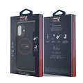 Red Bull Racing Red Bull Racing iPhone 16 Back-Cover hul - Magsafe - Meshed PU Leather - Red Ring Logo - Blau