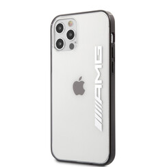 AMG iPhone 12 Pro Max Back cover coque - Metallic Painted - Black edges - Transparent