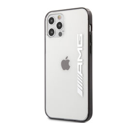 AMG AMG iPhone 12 Pro Max Back cover coque - Metallic Painted - Black edges - Transparent AMG AMG iPhone 12 Pro Max Back cover coque - Metallic Painted - Black edges - Transparent