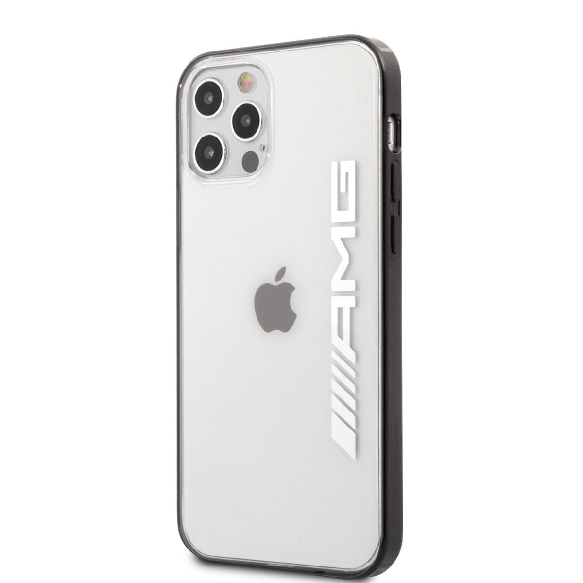 AMG AMG iPhone 12 Pro Max Backcover hoesje - Metallic Painted - Black edges - Transparant