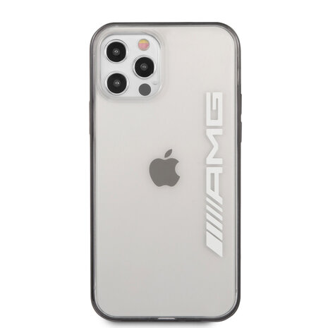 AMG AMG iPhone 12 Pro Max Back cover case - Metallic Painted - Black edges - Transparent AMG AMG iPhone 12 Pro Max Back cover case - Metallic Painted - Black edges - Transparent