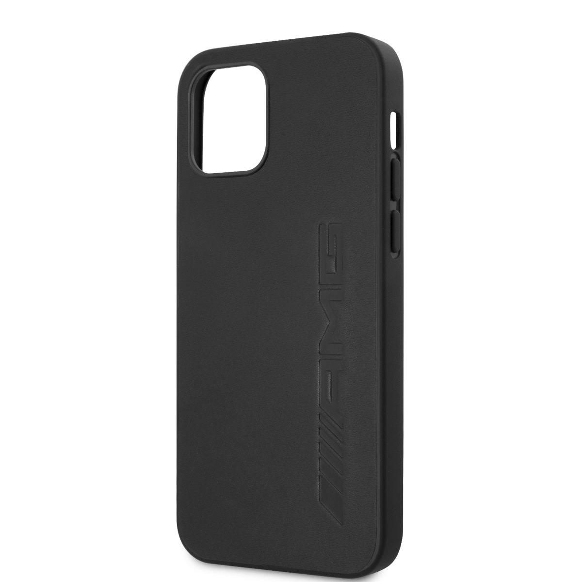AMG AMG iPhone 12 - 12 Pro Backcover hoesje - Leather - Hot Stamp - Zwart, foto 5 van 6