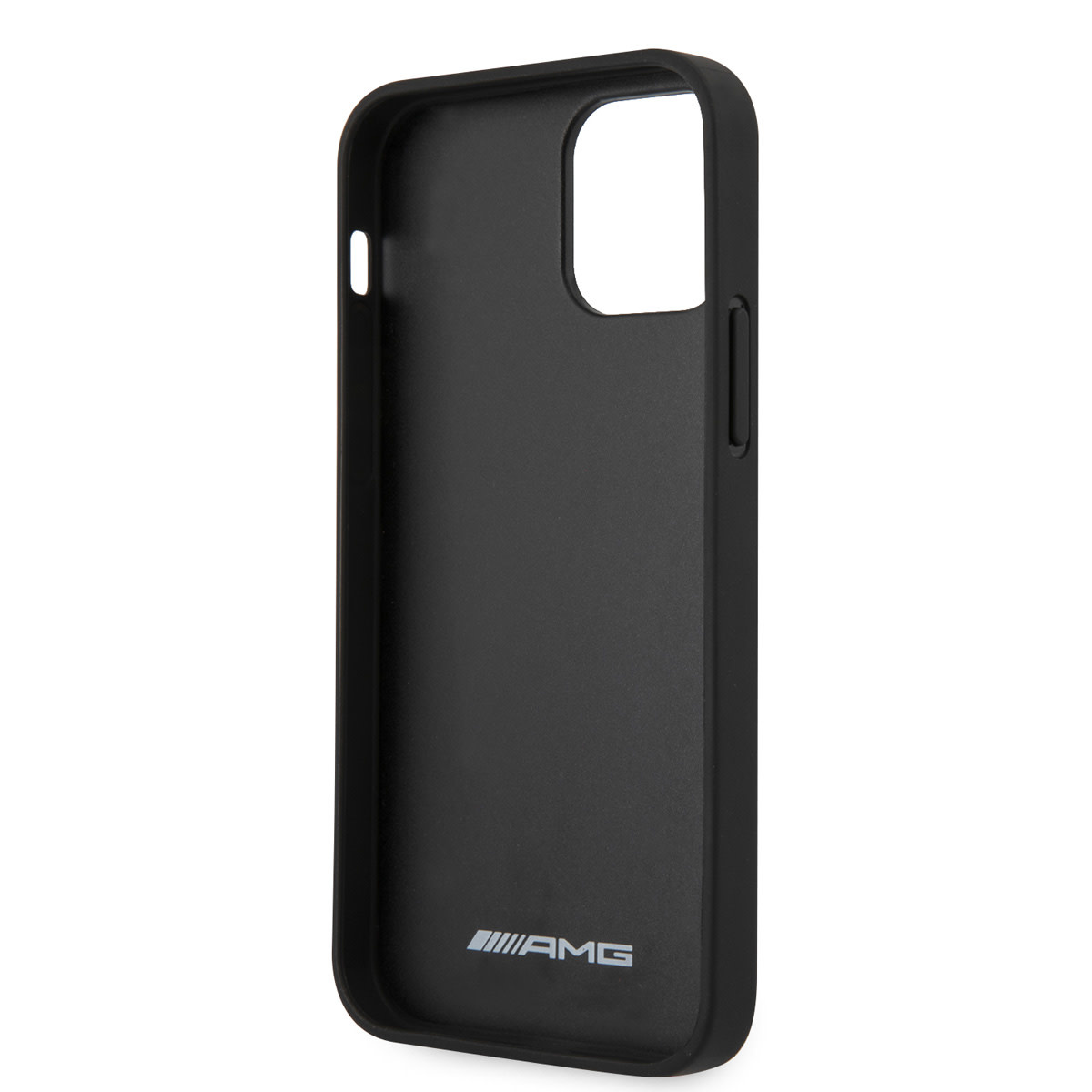 AMG AMG iPhone 12 - 12 Pro Backcover hoesje - Leather - Hot Stamp - Zwart, foto 6 van 6