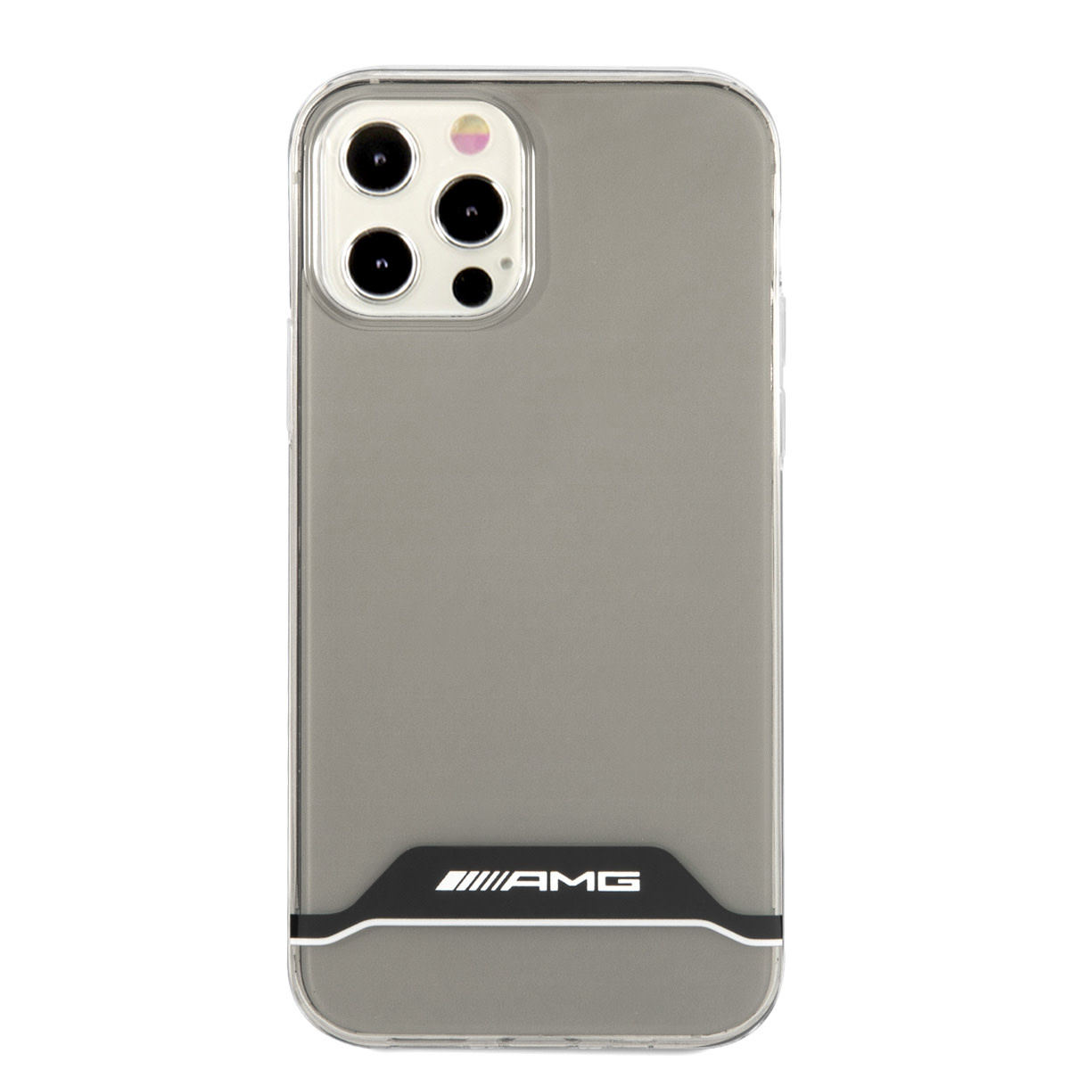 AMG AMG iPhone 12 - 12 Pro Backcover hoesje - Electroplated - Horizontal Stripe - Transparant, foto 3 van 6