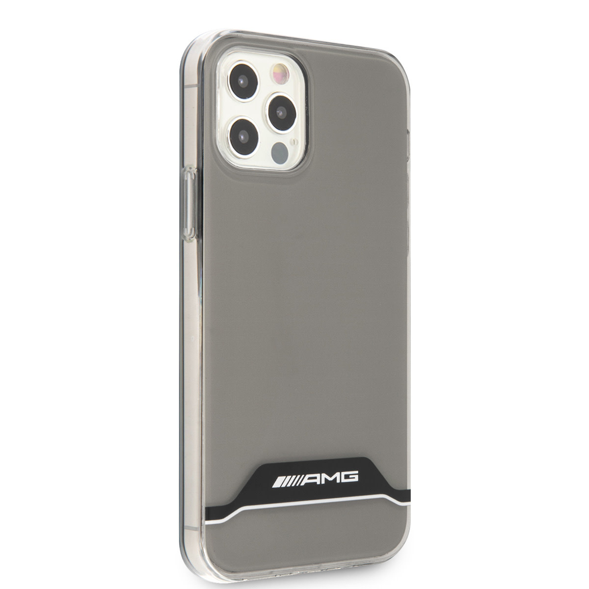 AMG AMG iPhone 12 - 12 Pro Backcover hoesje - Electroplated - Horizontal Stripe - Transparant, foto 4 van 6
