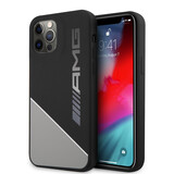 AMG AMG iPhone 12 - 12 Pro Back cover coque - Silicone - Two Tones White Line - Gris