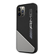 AMG AMG iPhone 12 - 12 Pro Back-Cover hul - Silicone - Two Tones White Line - Grau
