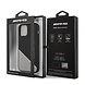AMG AMG iPhone 12 - 12 Pro Back-Cover hul - Silicone - Two Tones White Line - Grau