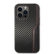 AMG AMG iPhone 14 Pro Back-Cover hul - Carbon Effect - Leather & Red Stitching - Schwarz AMG AMG iPhone 14 Pro Back-Cover hul - Carbon Effect - Leather & Red Stitching - Schwarz
