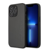 AMG AMG iPhone 13 Pro Backcover hoesje - Leather - Hot Stamp - Grijs AMG AMG iPhone 13 Pro Backcover hoesje - Leather - Hot Stamp - Grijs