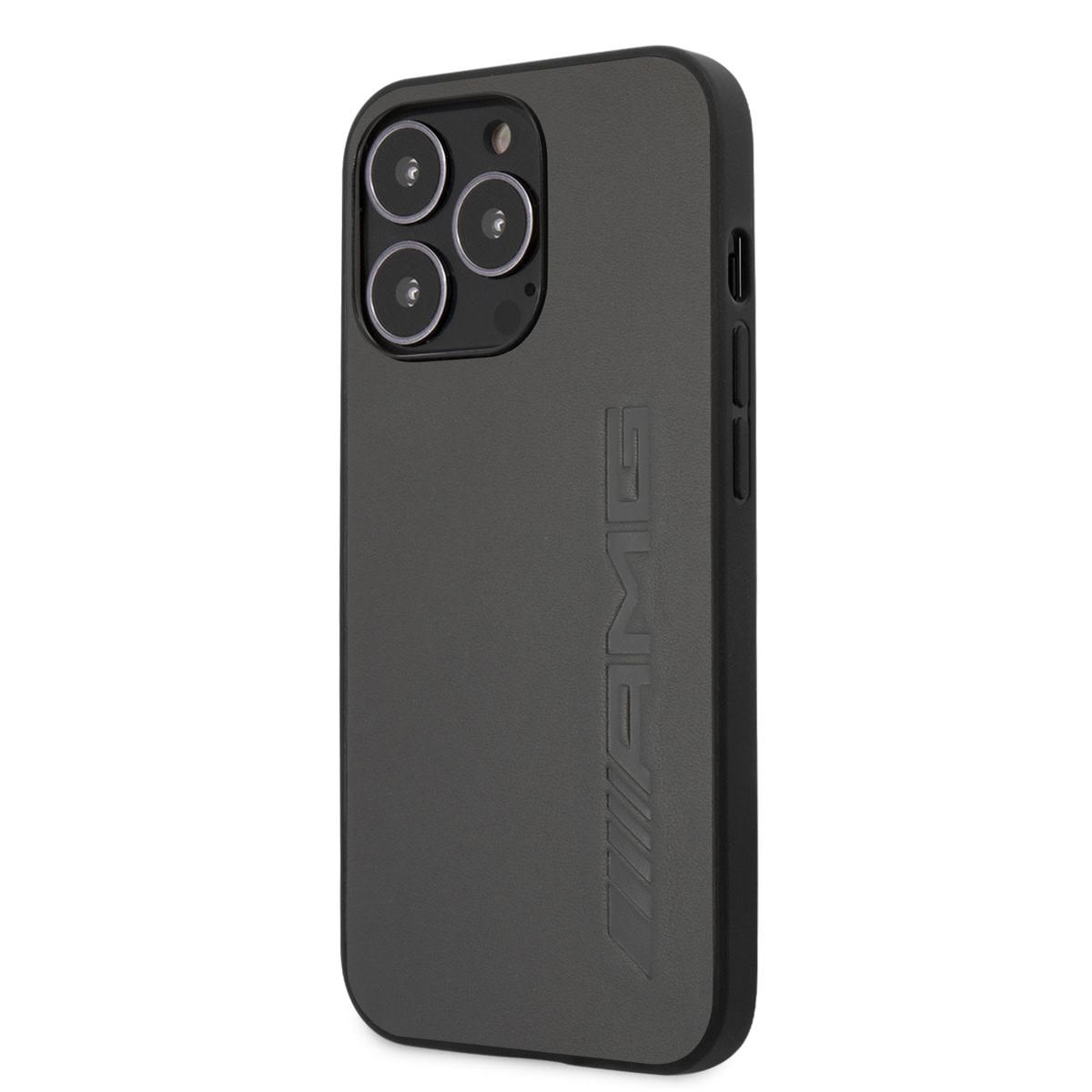 AMG AMG iPhone 13 Pro Backcover hoesje - Leather - Hot Stamp - Grijs, foto 2 van 6