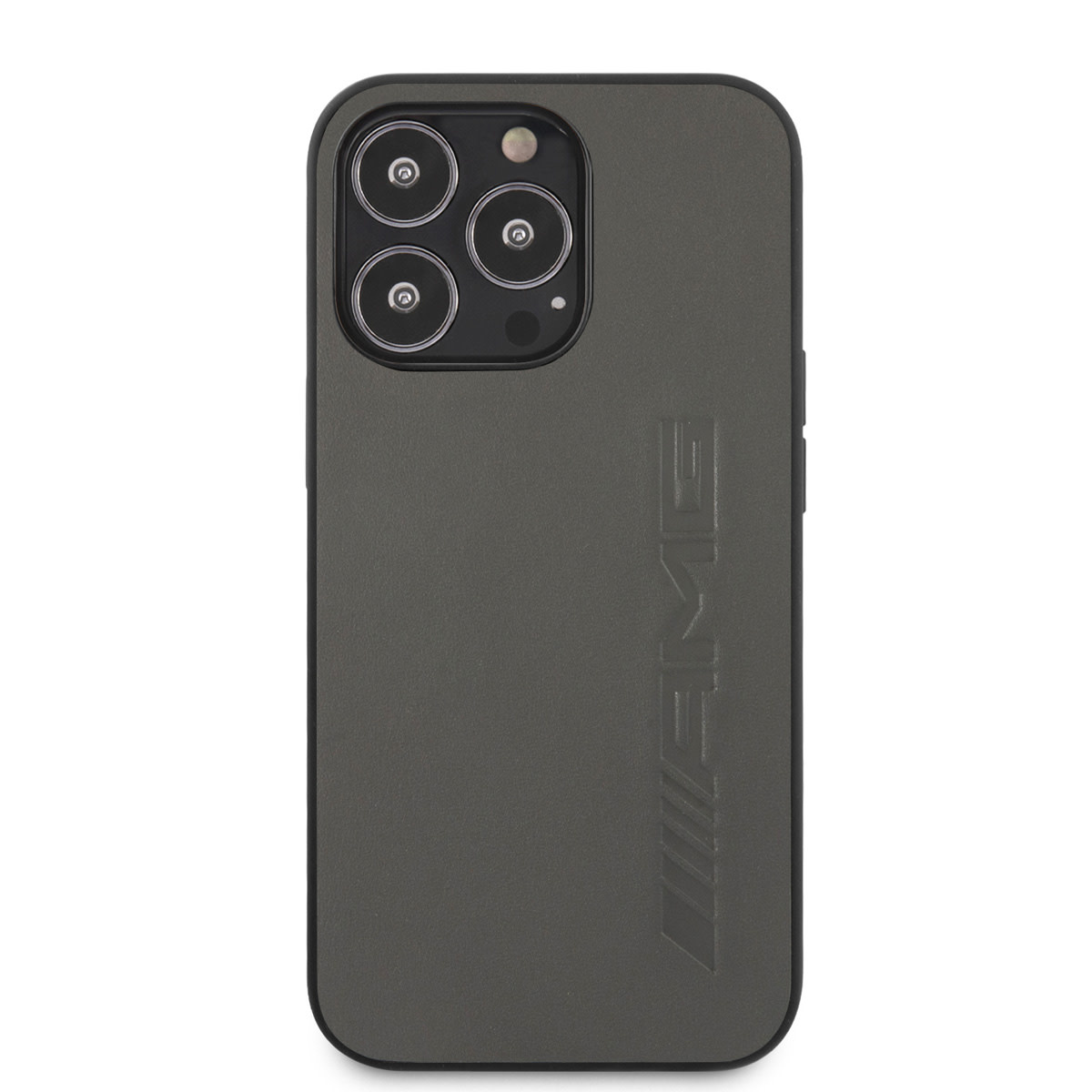 AMG AMG iPhone 13 Pro Backcover hoesje - Leather - Hot Stamp - Grijs, foto 3 van 6