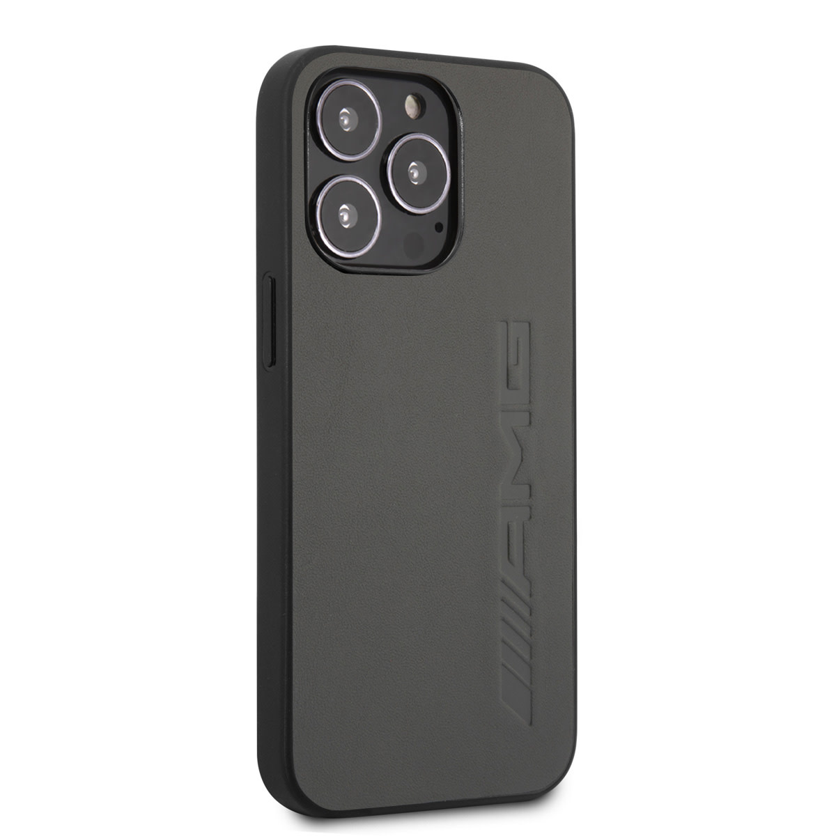 AMG AMG iPhone 13 Pro Backcover hoesje - Leather - Hot Stamp - Grijs, foto 4 van 6