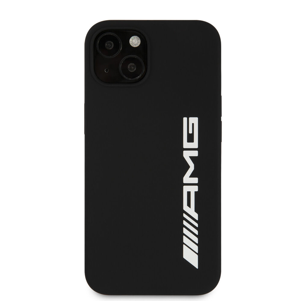 AMG AMG iPhone 13 & 14 Back cover coque - Silicone - Big White Logo - Noir