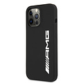 AMG AMG iPhone 13 Pro Backcover hoesje - Silicone - Big White Logo - Zwart