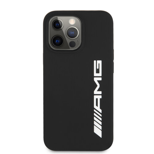 AMG AMG iPhone 13 Pro Backcover hoesje - Silicone - Big White Logo - Zwart