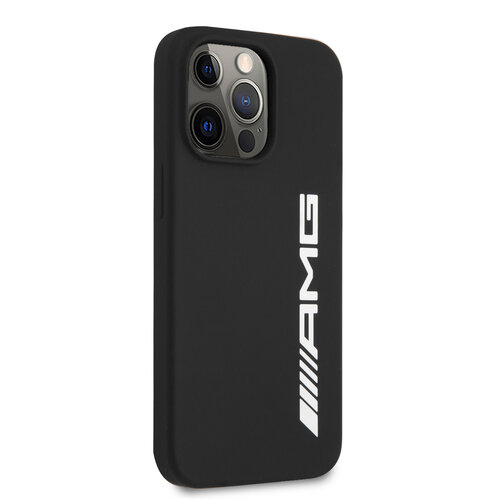 AMG AMG iPhone 13 Pro Backcover hoesje - Silicone - Big White Logo - Zwart