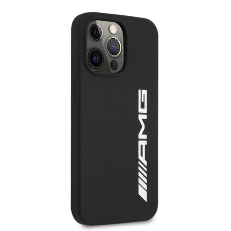AMG AMG iPhone 13 Pro Back cover coque - Silicone - Big White Logo - Noir