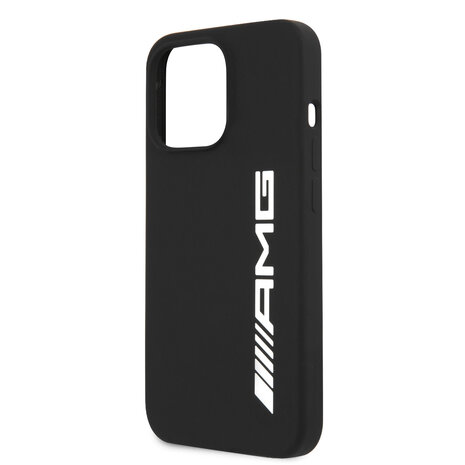 AMG AMG iPhone 13 Pro Backcover hoesje - Silicone - Big White Logo - Zwart