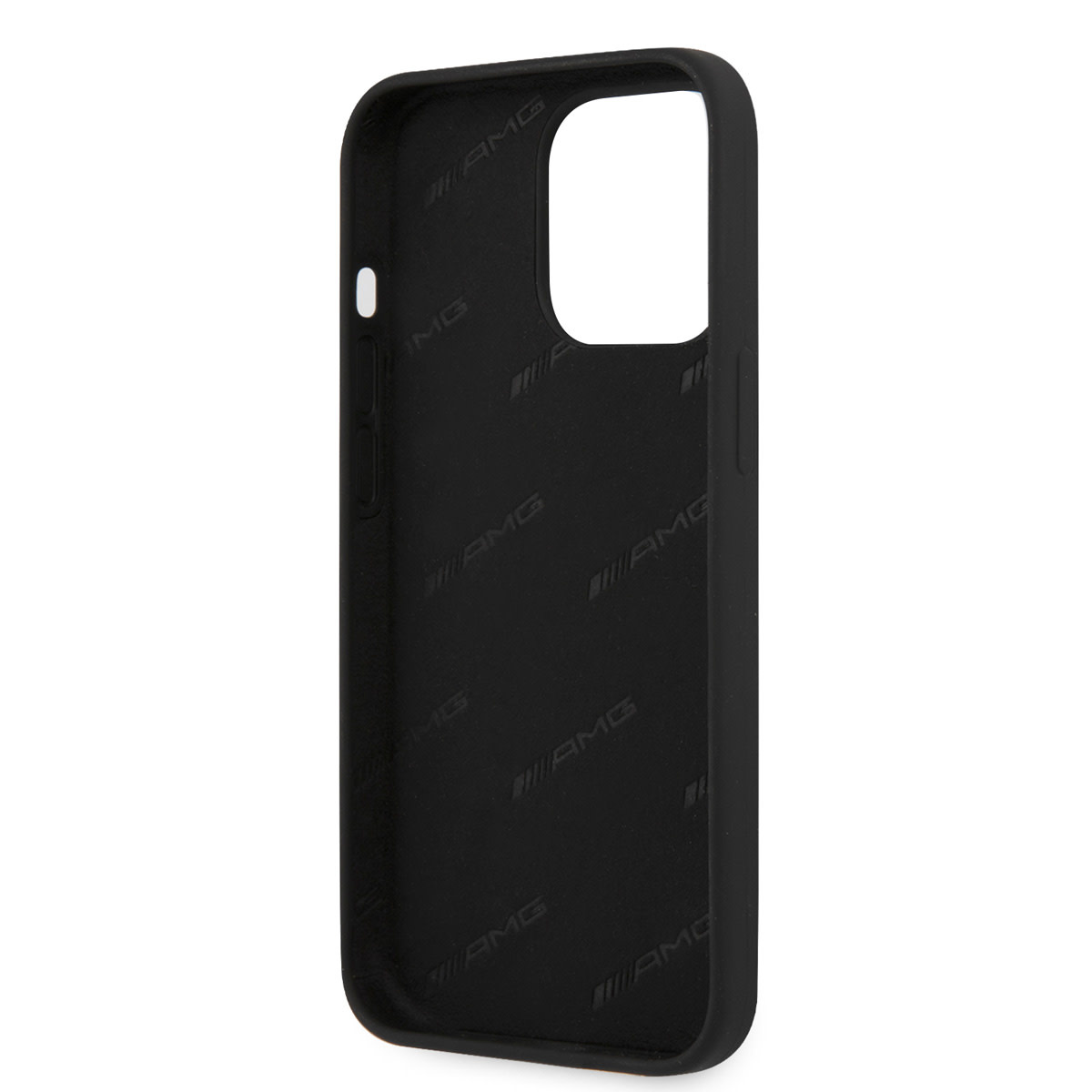 AMG AMG iPhone 13 Pro Backcover hoesje - Silicone - Big White Logo - Zwart, foto 6 van 6