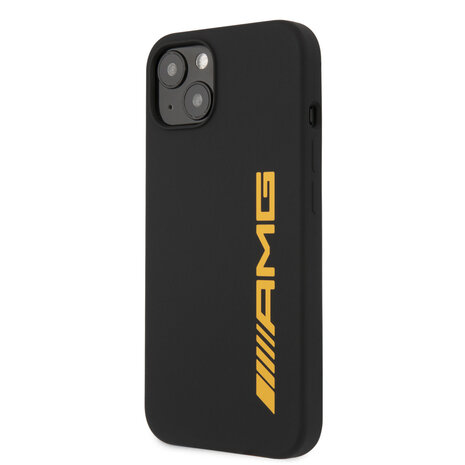 AMG AMG iPhone 13 & 14 Back cover coque - Silicone - Big Yellow Logo - Noir