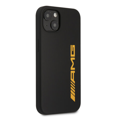 AMG AMG iPhone 13 & 14 Back cover coque - Silicone - Big Yellow Logo - Noir