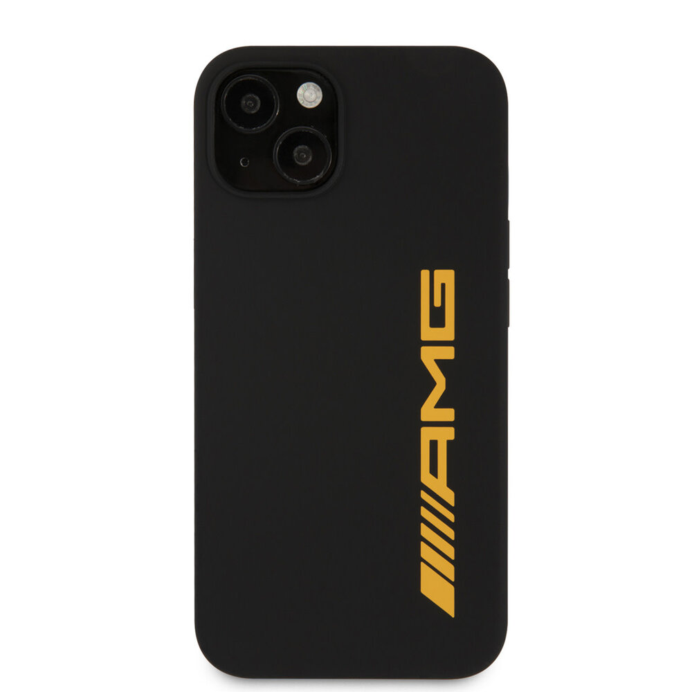 AMG AMG iPhone 13 & 14 Back cover coque - Silicone - Big Yellow Logo - Noir