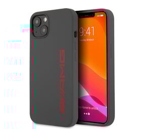 AMG AMG iPhone 13 & 14 Backcover hoesje - Silicone - Big Red Logo - Grijs