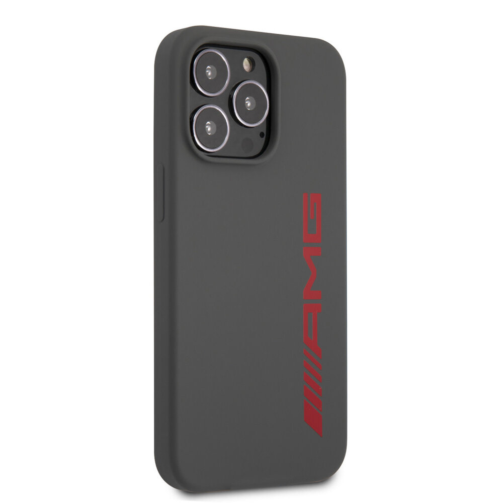 AMG AMG iPhone 13 Pro Back cover coque - Silicone - Big Red Logo - Gris