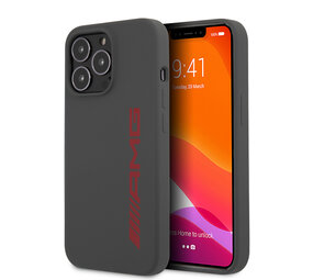 AMG AMG iPhone 13 Pro Max Back cover coque - Silicone - Big Red Logo - Gris