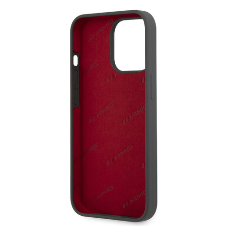 AMG AMG iPhone 13 Pro Max Back cover coque - Silicone - Big Red Logo - Gris
