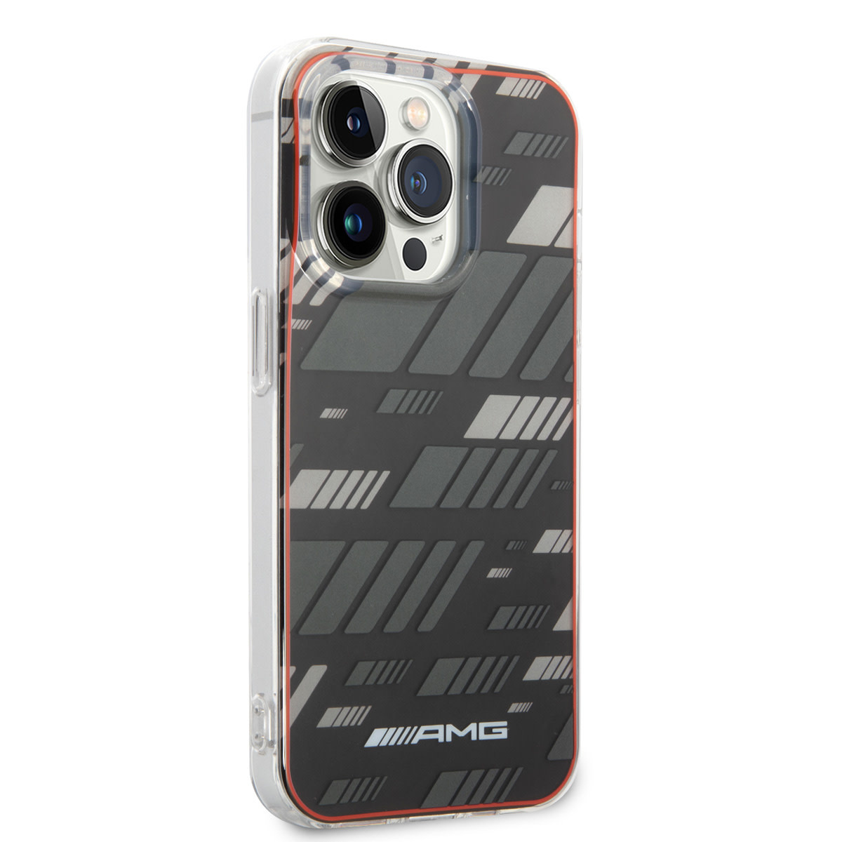 AMG AMG iPhone 14 Pro Backcover hoesje - Double Layer - Expressive Graphic Design - Zwart, foto 4 van 6