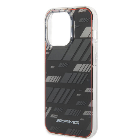 AMG AMG iPhone 14 Pro Backcover hoesje - Double Layer - Expressive Graphic Design - Zwart AMG AMG iPhone 14 Pro Backcover hoesje - Double Layer - Expressive Graphic Design - Zwart