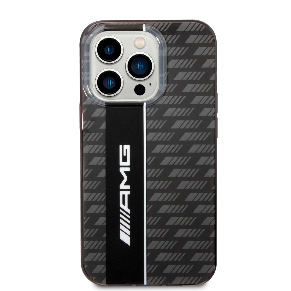 AMG AMG iPhone 14 Pro Backcover hoesje - Double Layer - Carbon Pattern - Grijs, foto 2 van 6