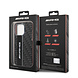 AMG AMG iPhone 14 Pro Back cover case - Double Layer - Carbon Pattern - Grey
