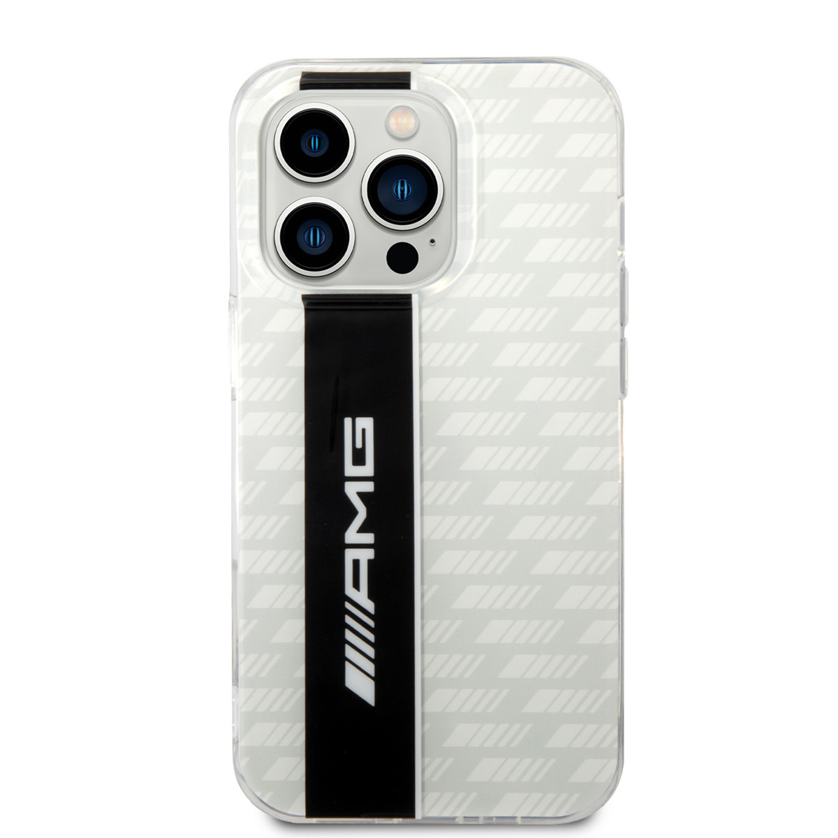 AMG AMG iPhone 14 Pro Backcover hoesje - Double Layer - Carbon Pattern - Wit, foto 3 van 6