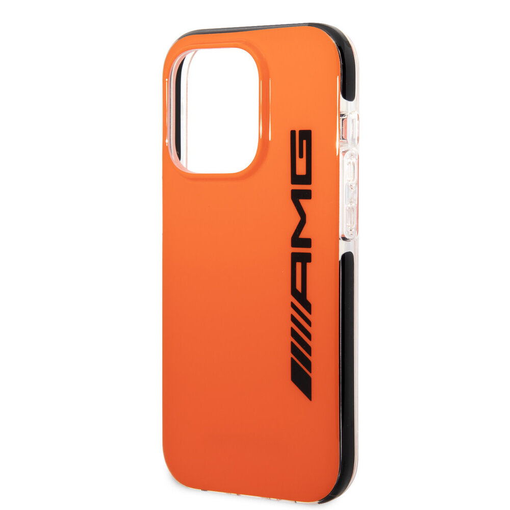 AMG AMG iPhone 14 Pro Back-Cover hul - Black Frame - Orange AMG AMG iPhone 14 Pro Back-Cover hul - Black Frame - Orange