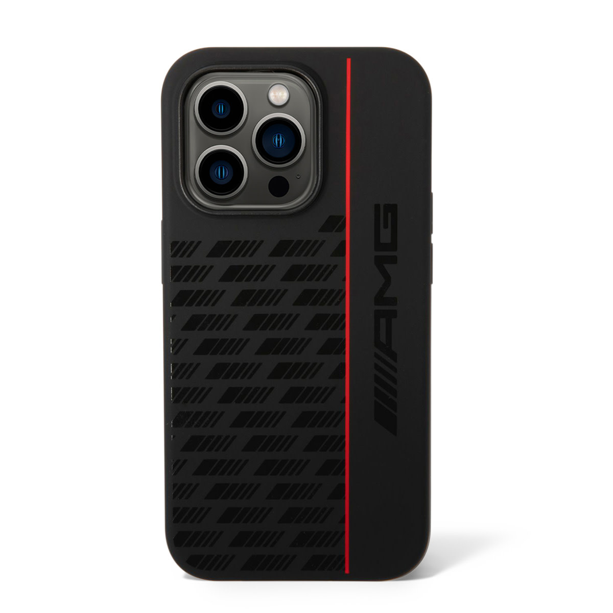 AMG AMG iPhone 14 Pro Backcover hoesje - Double Layer - Carbon Pattern - Zwart, foto 2 van 6