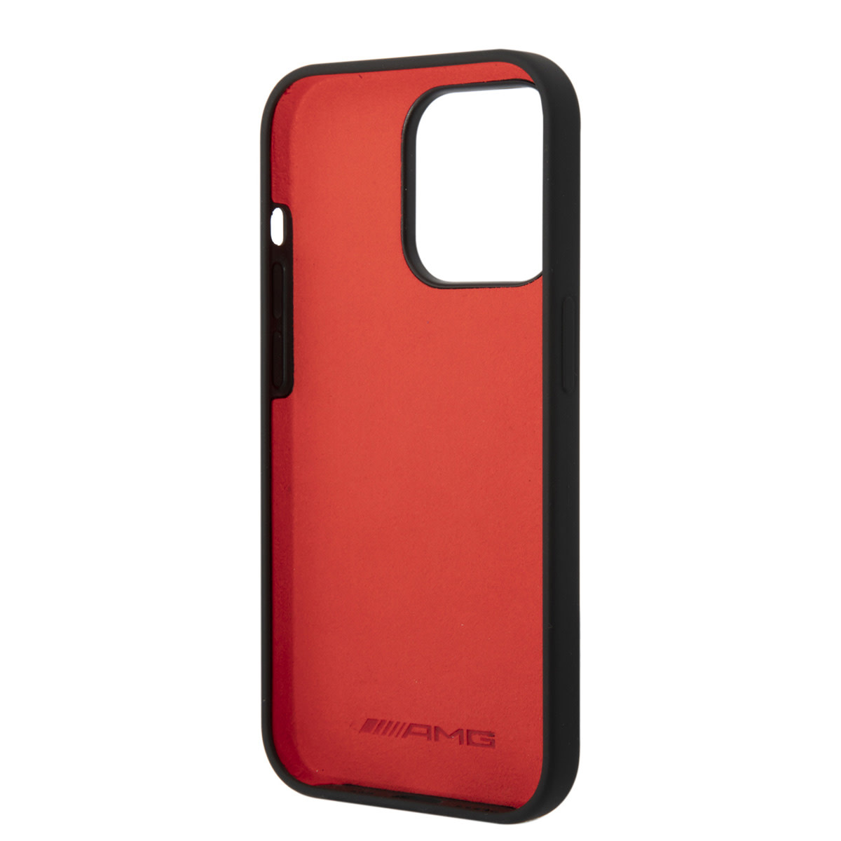 AMG AMG iPhone 14 Pro Backcover hoesje - Double Layer - Carbon Pattern - Zwart, foto 4 van 6