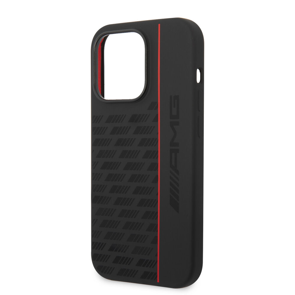 AMG AMG iPhone 14 Pro Back-Cover hul - Double Layer - Carbon Pattern - Schwarz AMG AMG iPhone 14 Pro Back-Cover hul - Double Layer - Carbon Pattern - Schwarz