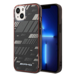 AMG iPhone 14 & 13 Back cover coque - Double Layer - Expressive Graphic Design - Noir