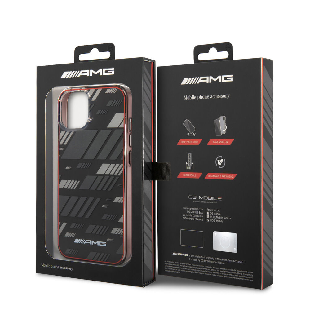 AMG AMG iPhone 14 & 13 Backcover hoesje - Double Layer - Expressive Graphic Design - Zwart AMG AMG iPhone 14 & 13 Backcover hoesje - Double Layer - Expressive Graphic Design - Zwart