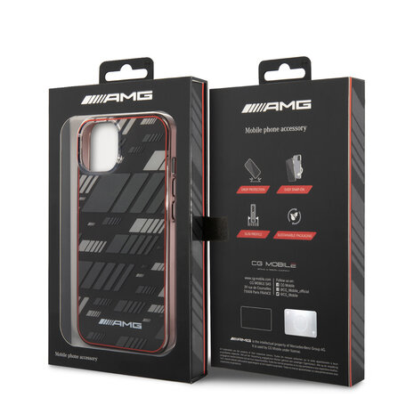 AMG AMG iPhone 14 & 13 Backcover hoesje - Double Layer - Expressive Graphic Design - Zwart AMG AMG iPhone 14 & 13 Backcover hoesje - Double Layer - Expressive Graphic Design - Zwart