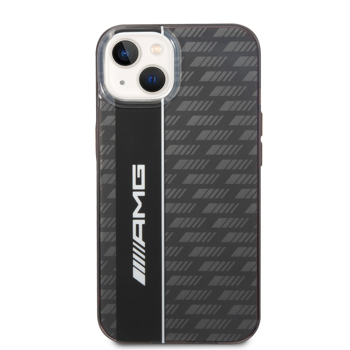 AMG AMG iPhone 14 & 13 Backcover hoesje - Double Layer - Carbon Pattern - Grijs, foto 3 van 6