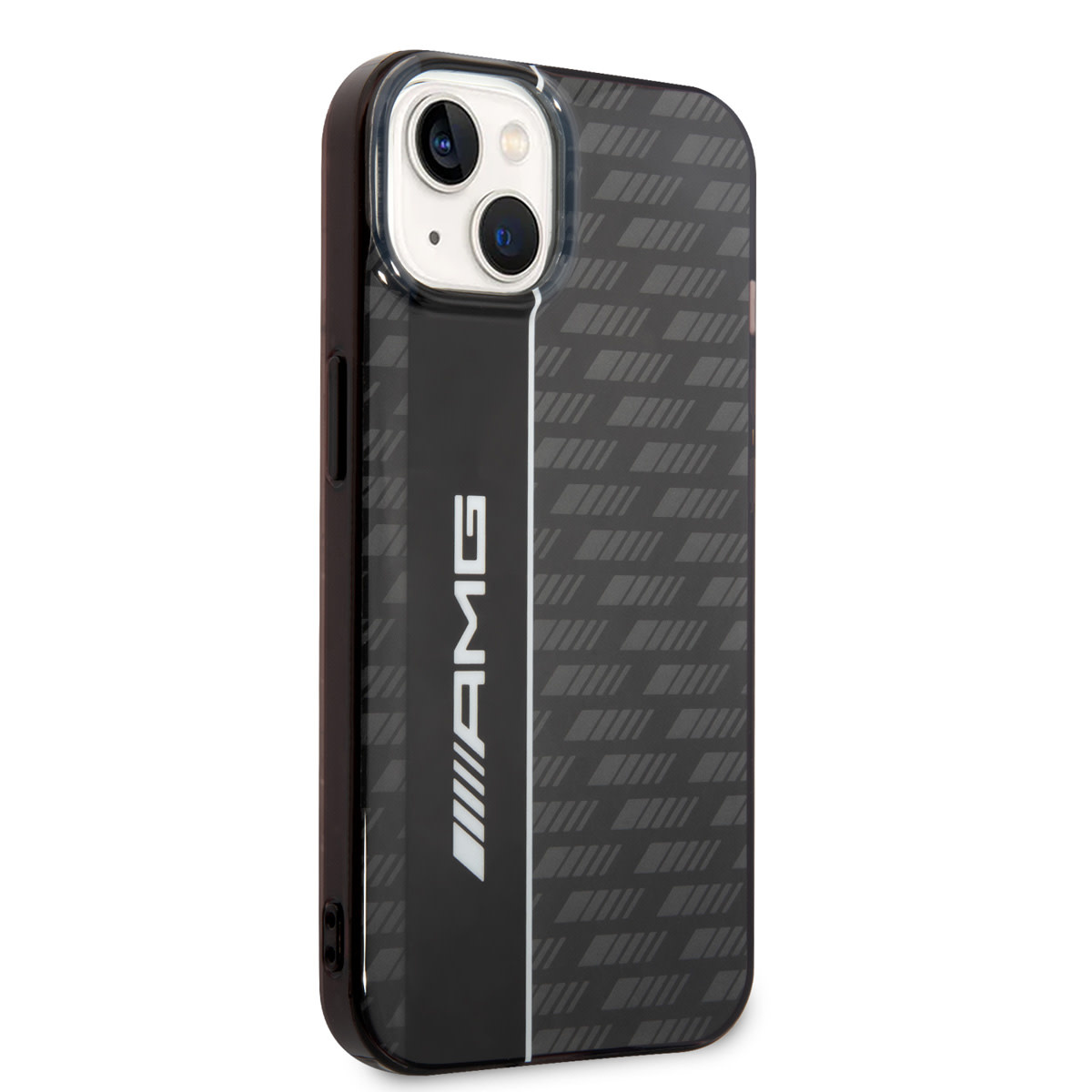 AMG AMG iPhone 14 & 13 Backcover hoesje - Double Layer - Carbon Pattern - Grijs, foto 4 van 6