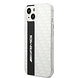 AMG AMG iPhone 14 & 13 Back cover case - Double Layer - Carbon Pattern - White AMG AMG iPhone 14 & 13 Back cover case - Double Layer - Carbon Pattern - White
