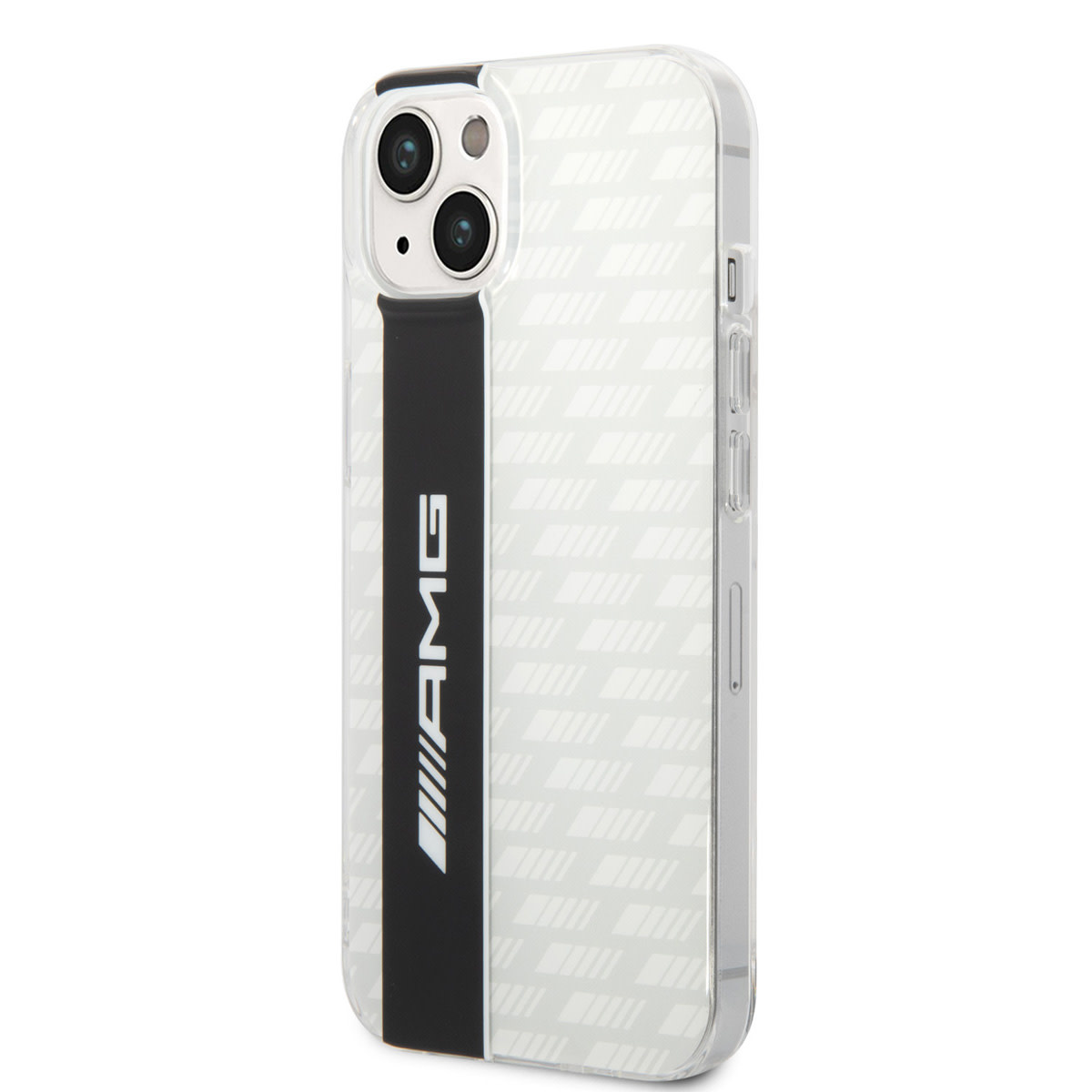 AMG AMG iPhone 14 & 13 Backcover hoesje - Double Layer - Carbon Pattern - Wit, foto 2 van 6