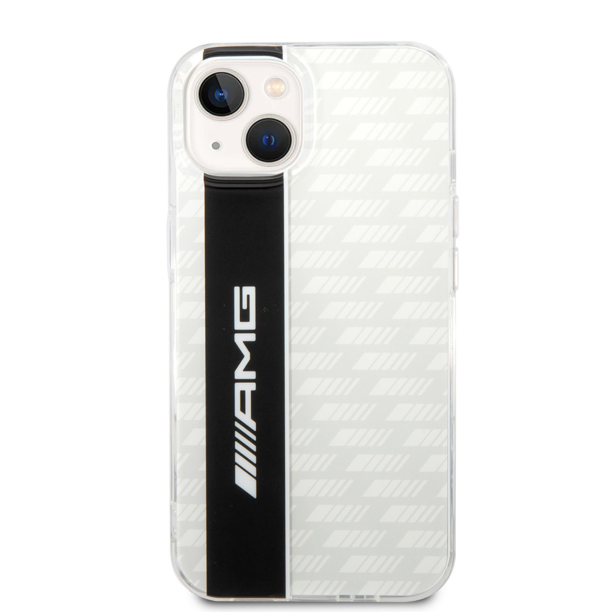 AMG AMG iPhone 14 & 13 Backcover hoesje - Double Layer - Carbon Pattern - Wit, foto 3 van 6